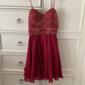 Burgundy Sherri Hilly dress